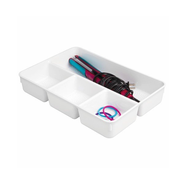 Bijeli organizator InterDesign Rain Plus, dužine 34 cm-image-1