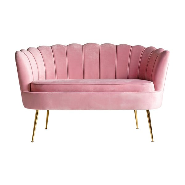 Ružičasta baršunasti sofa 35 cm Valentina – Burkina