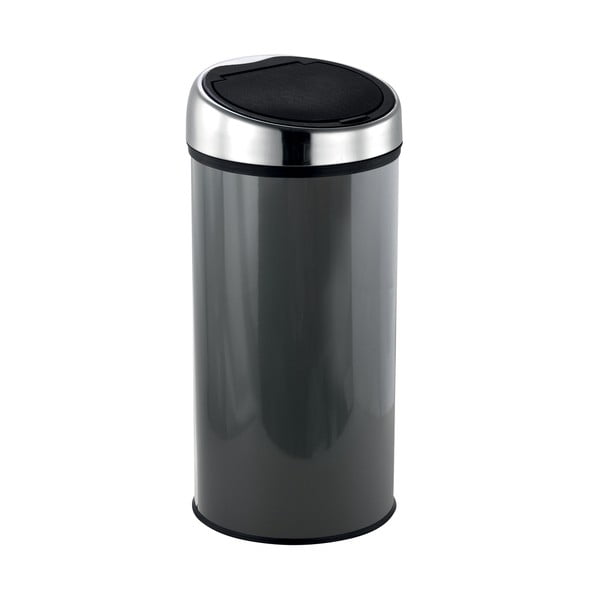 Tamno siva željezna kanta za smeće na dodir 30 l – MSV