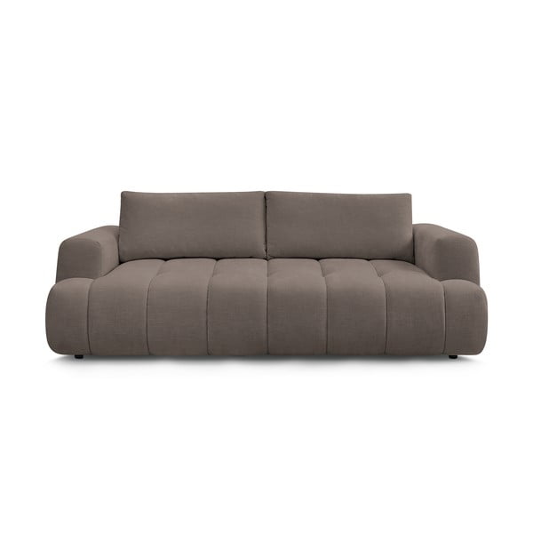 Smeđe-siva sklopiva/s prostorom za odlaganje sofa 251 cm Fuji – Bobochic Paris