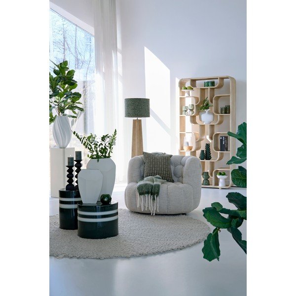 Regal od masivnog manga u tamnoj prirodnoj boji 100x200x30 cm Labare – Light & Living-image-1