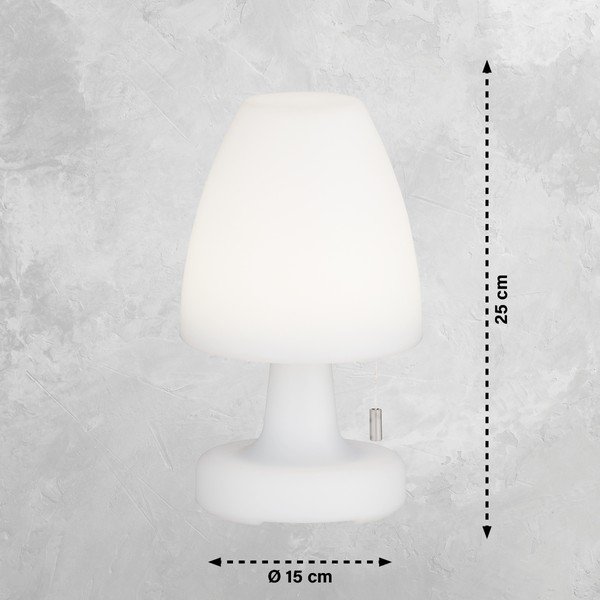 Bijela LED stolna lampa (visina 25 cm) Termoli – Fischer & Honsel-image-3