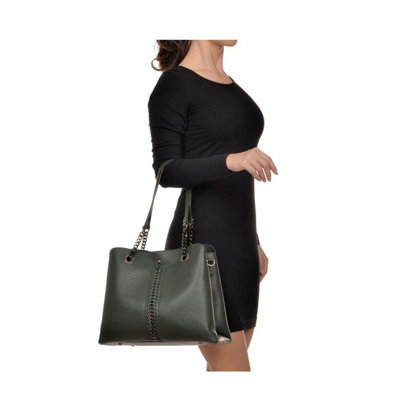 Luisa Vannini Berta zelena kožna torbica-image-4