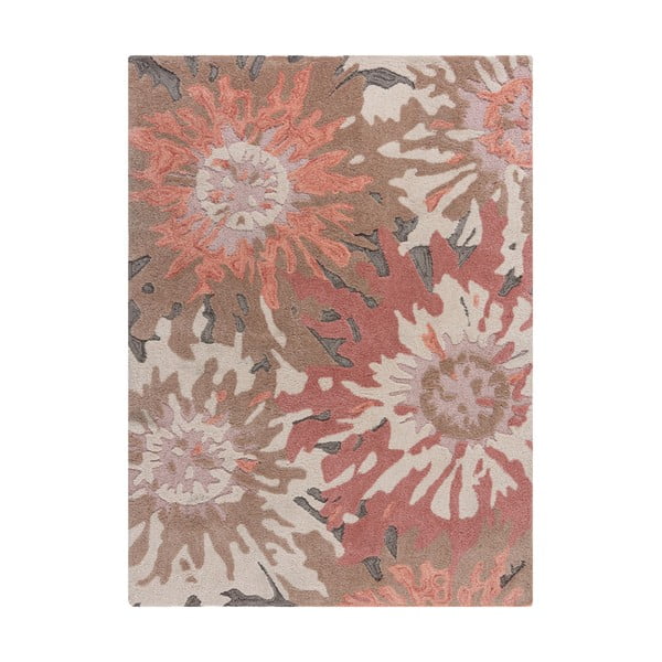 Smeđe-ružičasti tepih Flair Rugs Soft Floral, 120 x 170 cm
