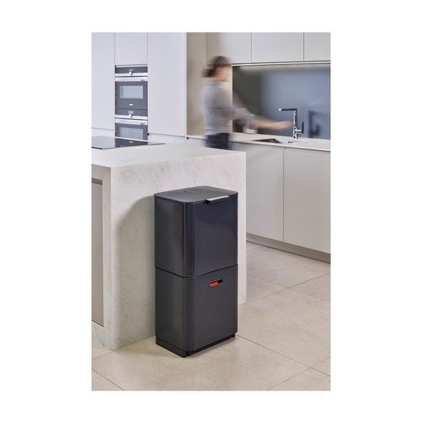 Grafitno siva kanta za otpad Joseph Joseph Totem Max, 60 l-image-2
