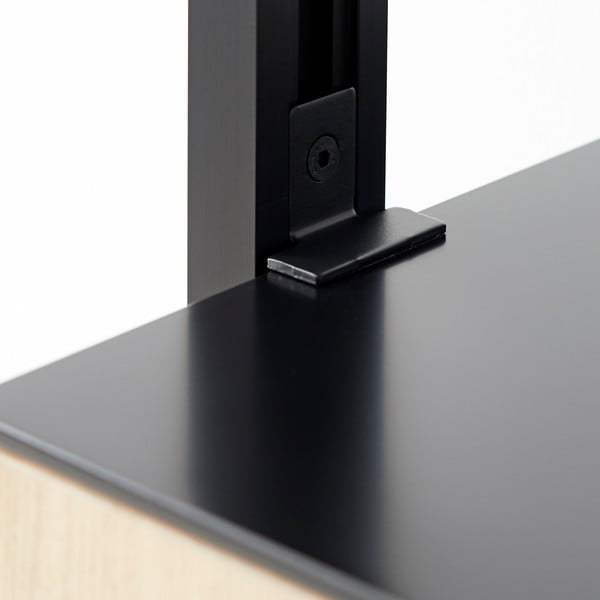 Crna polica za knjige u dekoru hrasta 94x210 cm Edge by Hammel - Hammel Furniture-image-2