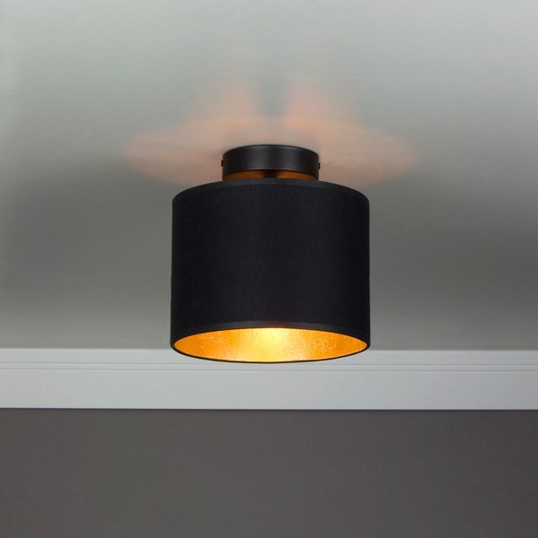 Crna stropna lampa s detaljima u zlatnoj boji Sotto Luce Mika XS CP, ⌀ 20 cm-image-1