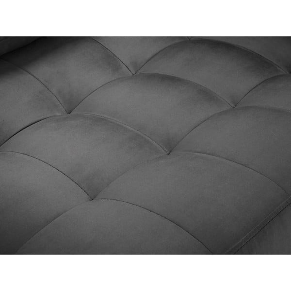Tamnosiva baršunasta sofa Milo Casa Santo, 219 cm-image-1