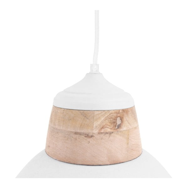 Bijela visilica s drvenim detaljem Leitmotiv Farm, ⌀ 41 cm-image-2