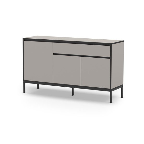 Siva/bež niska komoda 140x80 cm Lorenza – Marckeric-image-2