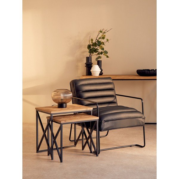 Pomoćni stolići u setu 2 kom od masivne jele 38x51 cm Kickford – Premier Housewares-image-1