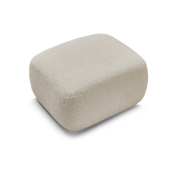 Bež tabure od bouclé tkanine Montaigne – Bobochic Paris-image-3