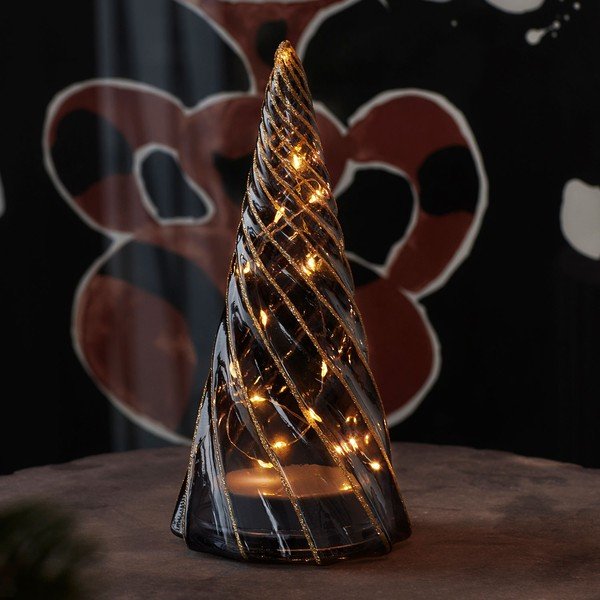 Crni svjetlosni ukras na baterije ø 9,5 cm Vilma Tree – Sirius-image-1