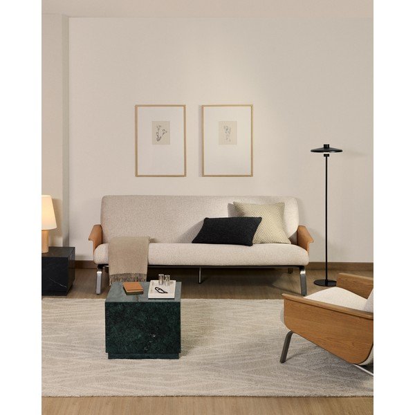 Bež sofa od šenila 205 cm Amsen – Kave Home-image-1