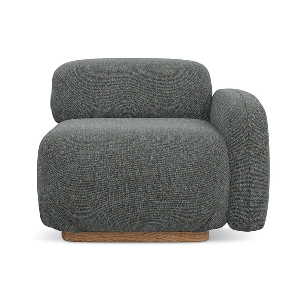 Siva modularna sjedeća garnitura (s desnim kutom) Ailani – Makamii