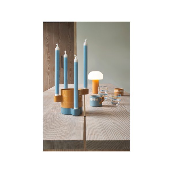 Bijela/narančasta LED stolna lampa (visina 22,5 cm) Styles – Villa Collection-image-3