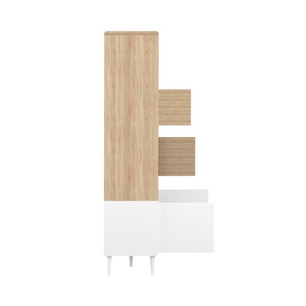 Bijeli regal u dekoru hrasta 90x180 cm Horizon - TemaHome -image-4