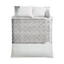 Bež-krem posteljina za bračni krevet od samta 200x200 cm Lattice Cut – Catherine Lansfield