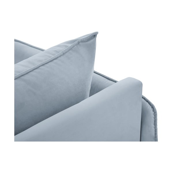 Svjetloplava baršunasta ležaljka (lijevi kut) Vienna - Cosmopolitan Design-image-4