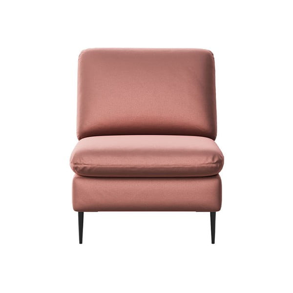 Ružičasta baršunasti fotelja Moilo – MESONICA