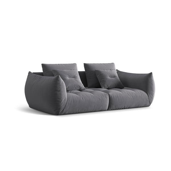 Tamno siva baršunasti sofa 232 cm Bloom – Micadoni -image-2