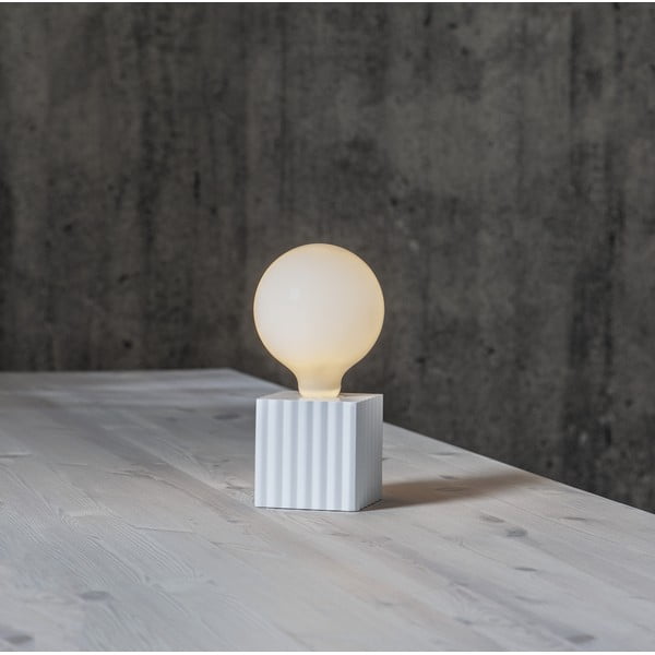 Bijeli stalak svjetiljke 10 cm Box – Star Trading-image-1