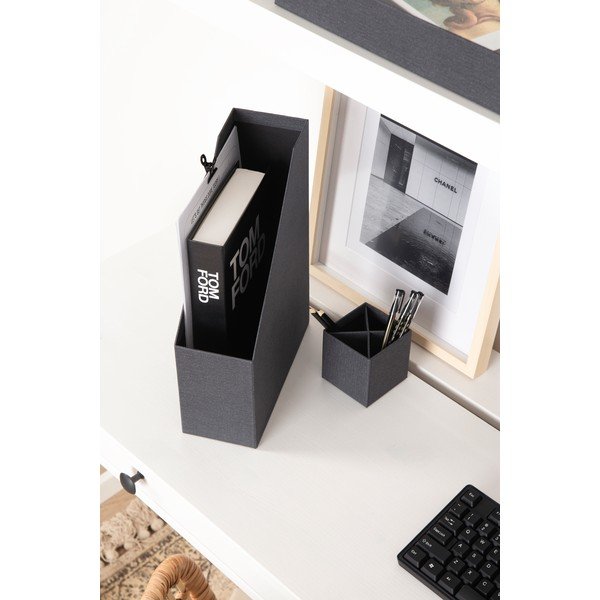 Kartonski uredski organizatori u setu 4 kom Hugo Canvas Paper Laminate – Bigso-image-2