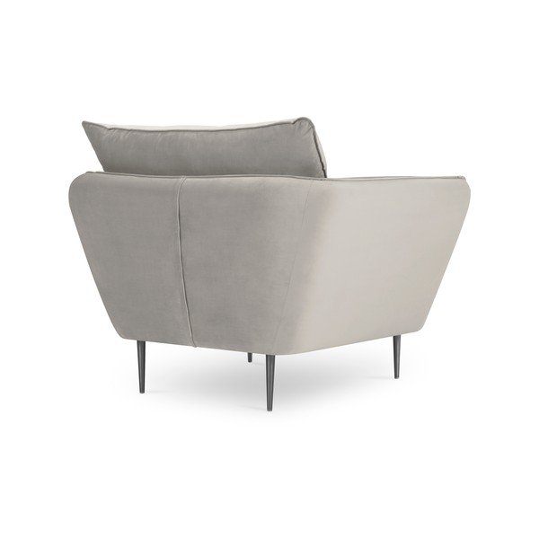 Bež baršunasta fotelja Mazzini Sofas Bagrem-image-4