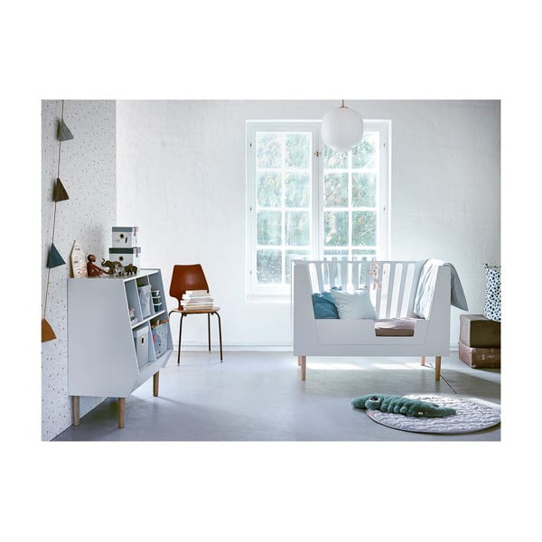 Bijela pregrada za krevetić Done by Deer, 120x60 cm-image-1