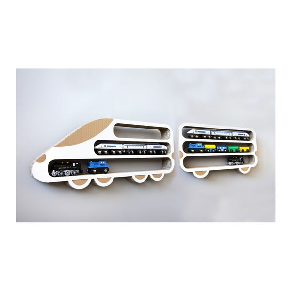 Set od dvije police Unlimited Design for Kids Locomotive and carriage-image-1