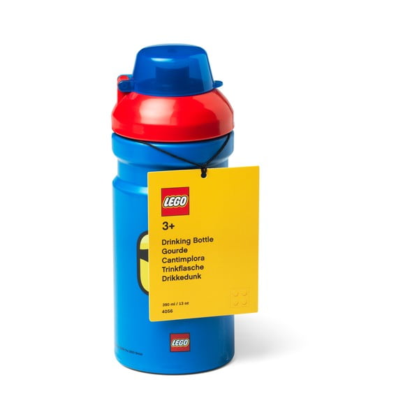 PLava boca za vodu s crvenim poklopcem LEGO® Iconic, 390 ml-image-1