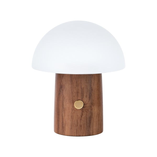 Bijela/u tamnoj prirodnoj boji LED stolna lampa (visina 7 cm) Alice Mushroom – Gingko