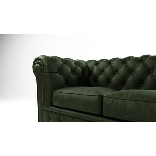 Tamno zelena baršunasta sofa 184 cm Cambridge - Ropez-image-3