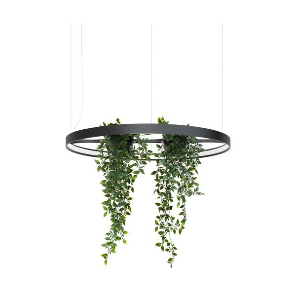 Crna LED viseća svjetiljka aluminijska ø 78 cm RIO – Thoro