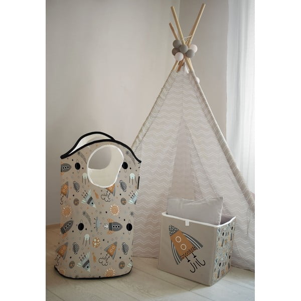 Dječja vreća za pohranu od bež tkanine Cosmos - Butter Kings-image-1