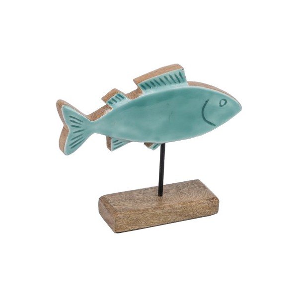 Drveni kipić (visina 20 cm) Fish – Ego Dekor