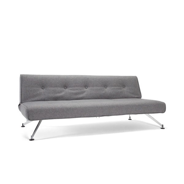 Sivi kauč na razvlačenje Innovation Clubber Twist Charcoal, 92 x 210 cm