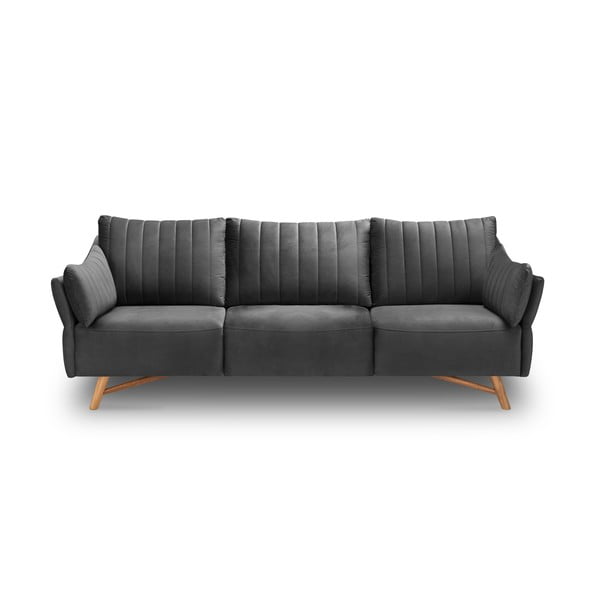 Tamno siva sofa od baršuna Interieurs 86 Elysée, 232 cm