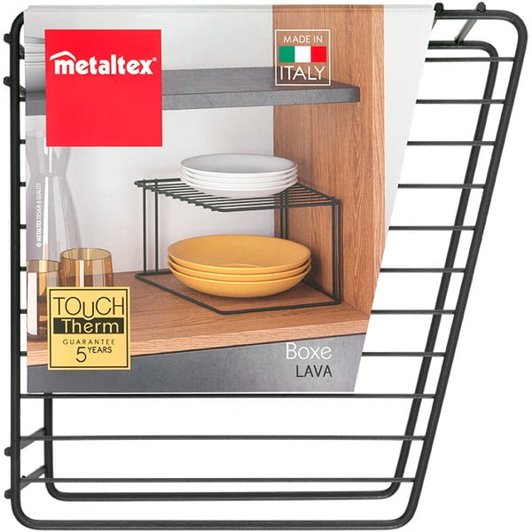 Crna dodatna polica za kuhinjski element Metaltex Boxe Lava-image-3