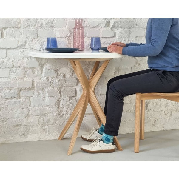 Okrugli proširiv blagovaonski stol 45x90 cm Jubi – Ragaba-image-1