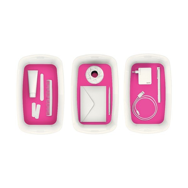 Bijelo-roza kutija s poklopcem Leitz Office, volumen 5 l-image-2