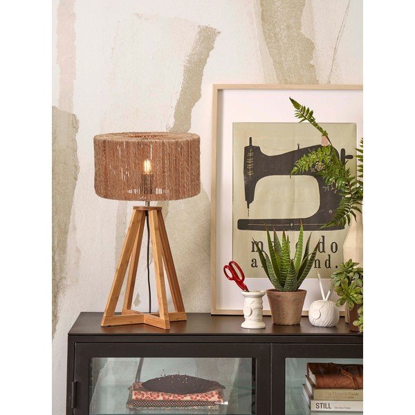 Stolna lampa u prirodnoj boji sa sjenilom od jute (visina 51 cm) Iguazu – Good&Mojo-image-1