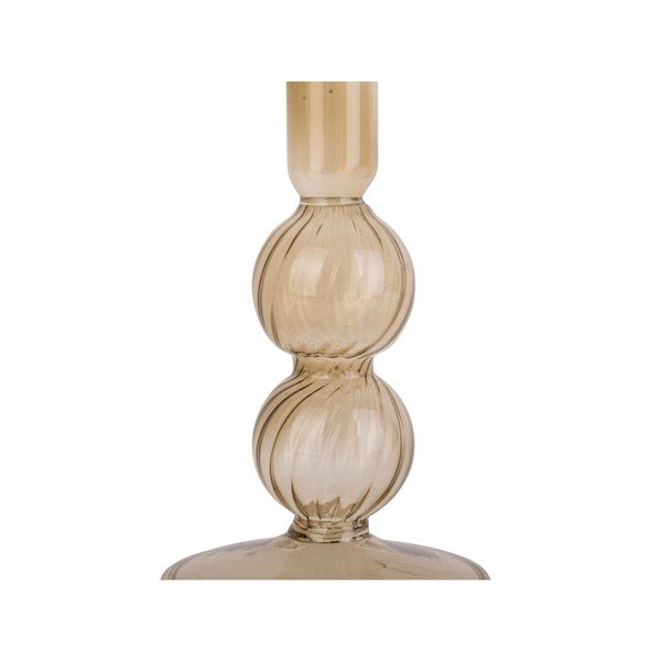 Svjetlosmeđi stakleni svijećnjak PT LIVING Swirl Bubbles-image-1