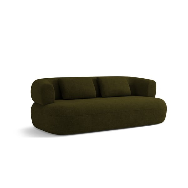 Zelena sofa od bouclé tkanine 178 cm Jenny – Micadoni Home-image-2