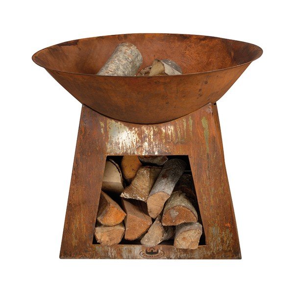 Metalni kamin s pladnjem za drva Esschert Design Camping-image-2