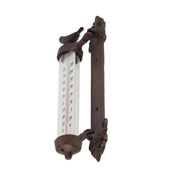 Zidni termometar od lijevanog željeza Esschert Design Dekor Bird, visina 27,3 cm-image-3