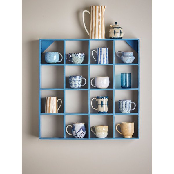 Plava polica s više razina od recikliranog drva 70 cm Bekka – Bloomingville-image-1