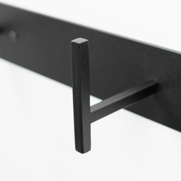 Crna metalna zidna vješalica 64 cm Chapman – Spinder Design-image-3