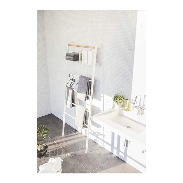 Bijeli stalak s policom YAMAZAKI Tower Ladder-image-1