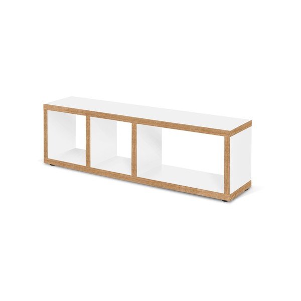 Bijela/u prirodnoj boji TV komoda 150x45 cm Berlin – TemaHome-image-2